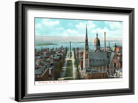 West State Street, Harrisburg-null-Framed Art Print