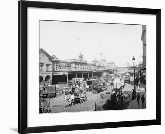 West Street, New York City, N.Y.-null-Framed Photo