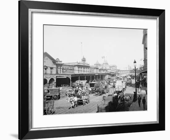 West Street, New York City, N.Y.-null-Framed Photo