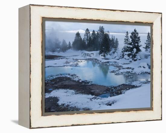 West Thumb Basin Winter Landscape, Yellowstone National Park, UNESCO World Heritage Site, Wyoming, -Kimberly Walker-Framed Premier Image Canvas