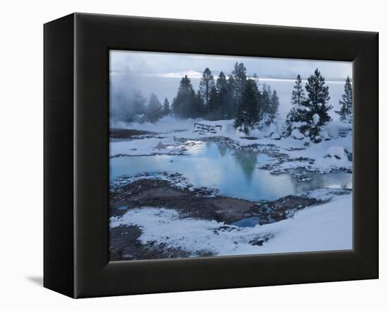 West Thumb Basin Winter Landscape, Yellowstone National Park, UNESCO World Heritage Site, Wyoming, -Kimberly Walker-Framed Premier Image Canvas