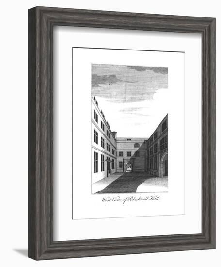 'West View of Blackwell Hall.', c1750-1800-Unknown-Framed Giclee Print