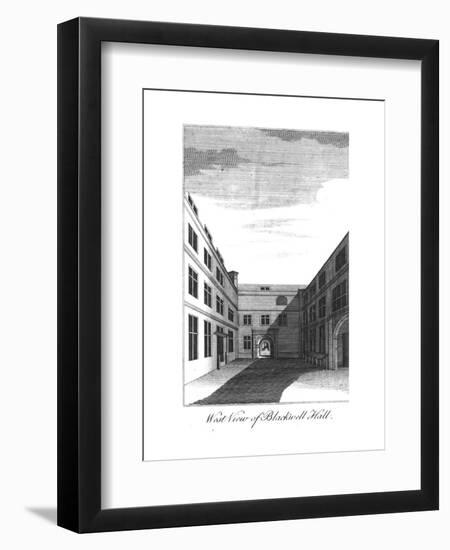 'West View of Blackwell Hall.', c1750-1800-Unknown-Framed Giclee Print