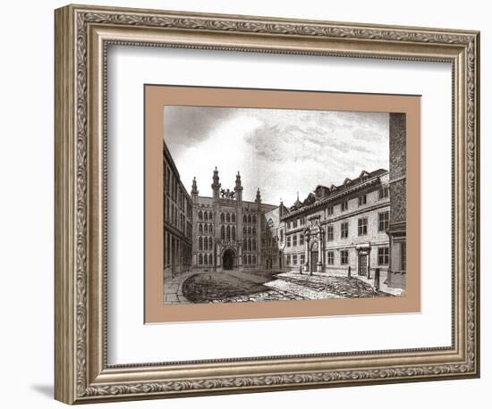 West View of Guildhall Chapel and Blackwell Hall, 1886-Unknown-Framed Giclee Print