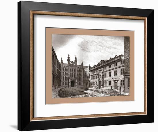 West View of Guildhall Chapel and Blackwell Hall, 1886-Unknown-Framed Giclee Print