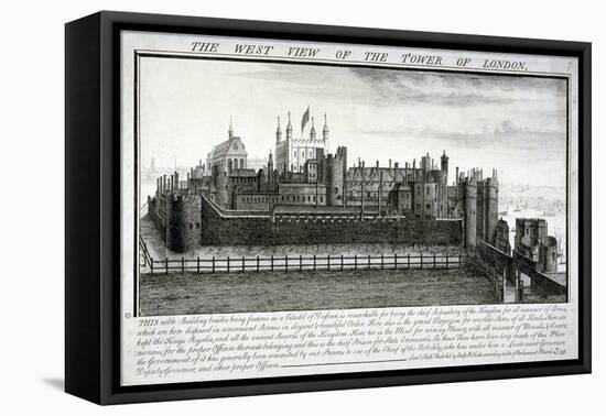 West View of the Tower of London, with a Description, 1737-Nathaniel Buck-Framed Premier Image Canvas