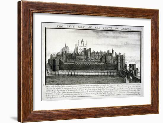 West View of the Tower of London, with a Description, 1737-Nathaniel Buck-Framed Giclee Print