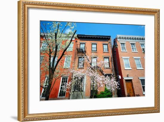 West Village New York City Apartments in the Springtime-SeanPavonePhoto-Framed Photographic Print