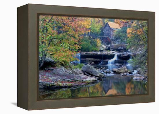 West Virginia, Babcock State Park. Glade Creek Grist Mill-Jaynes Gallery-Framed Premier Image Canvas