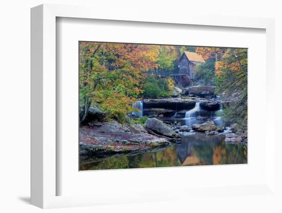 West Virginia, Babcock State Park. Glade Creek Grist Mill-Jaynes Gallery-Framed Photographic Print