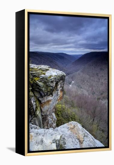 West Virginia, Blackwater Falls State Park. Landscape from Lindy Point at Sunset-Jaynes Gallery-Framed Premier Image Canvas