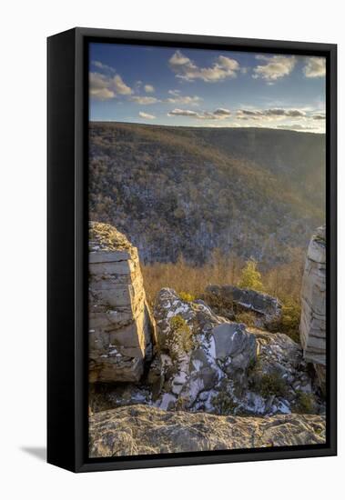 West Virginia, Blackwater Falls State Park. Landscape from Lindy Point-Jaynes Gallery-Framed Premier Image Canvas