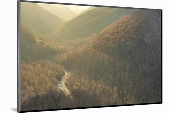 West Virginia, Blackwater Falls State Park. Mountain Sunset from Lindy Point-Jaynes Gallery-Mounted Photographic Print