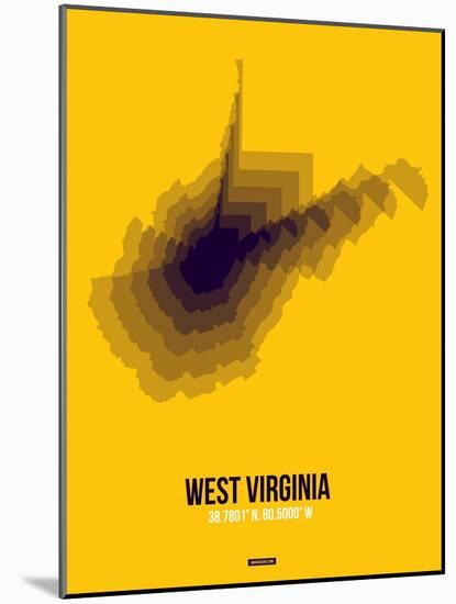 West Virginia Radiant Map 3-NaxArt-Mounted Art Print