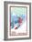 West Virginia - Snowboarder-Lantern Press-Framed Art Print