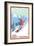 West Virginia - Snowboarder-Lantern Press-Framed Art Print