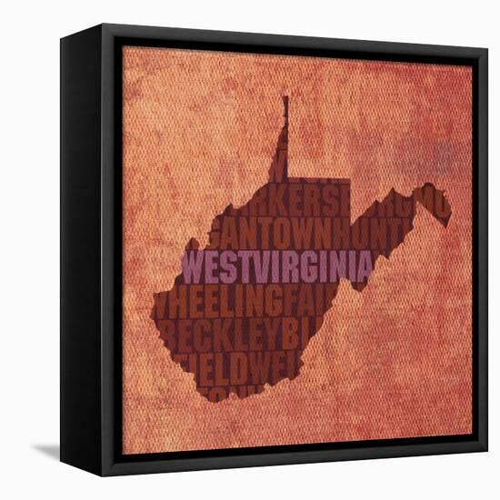 West Virginia State Words-David Bowman-Framed Premier Image Canvas