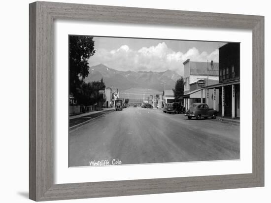 Westcliff, Colorado - Street Scene-Lantern Press-Framed Art Print