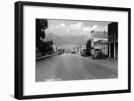 Westcliff, Colorado - Street Scene-Lantern Press-Framed Art Print