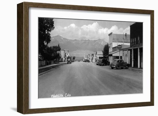 Westcliff, Colorado - Street Scene-Lantern Press-Framed Art Print