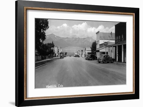 Westcliff, Colorado - Street Scene-Lantern Press-Framed Art Print