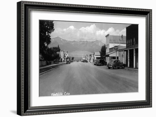 Westcliff, Colorado - Street Scene-Lantern Press-Framed Art Print