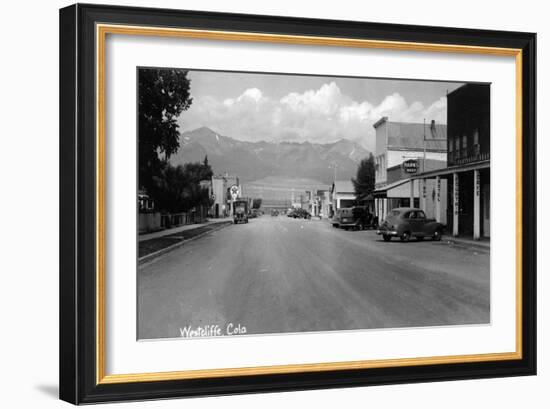 Westcliff, Colorado - Street Scene-Lantern Press-Framed Art Print