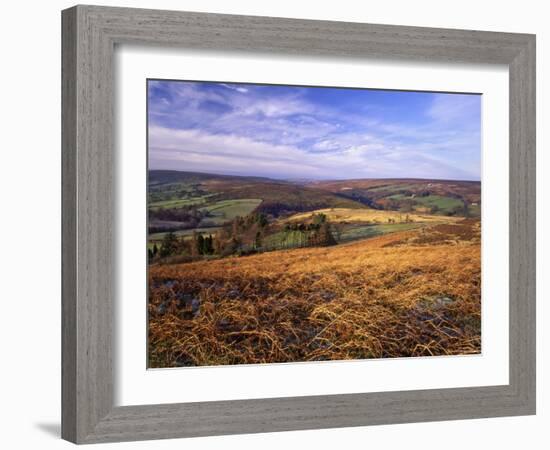 Westerdale from Castleton Rigg, North York Moors National Park, North Yorkshire, England-Gary Cook-Framed Photographic Print