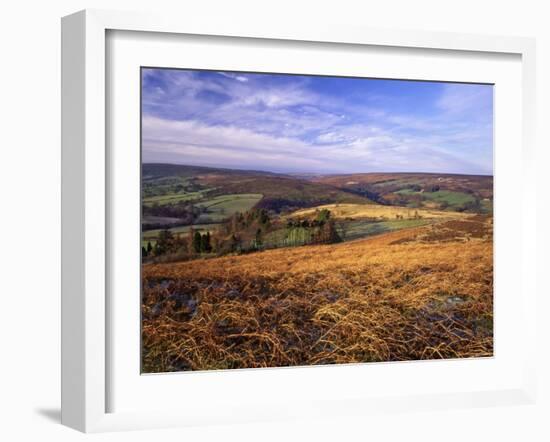 Westerdale from Castleton Rigg, North York Moors National Park, North Yorkshire, England-Gary Cook-Framed Photographic Print