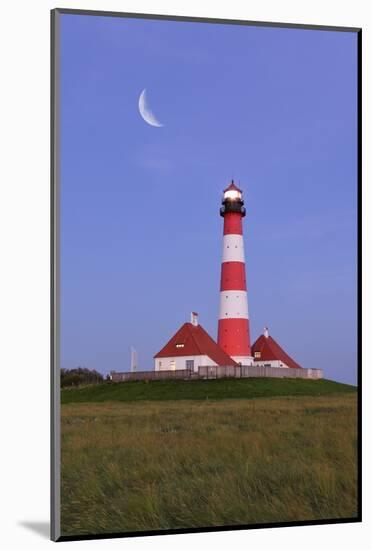 Westerhever Lighthouse, North Sea, Schleswig-Holstein, Westerheversand, Wadden Sea-Herbert Kehrer-Mounted Photographic Print