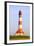 Westerhever Lighthouse, North Sea, Schleswig-Holstein, Westerheversand, Wadden Sea-Herbert Kehrer-Framed Photographic Print