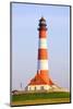 Westerhever Lighthouse, North Sea, Schleswig-Holstein, Westerheversand, Wadden Sea-Herbert Kehrer-Mounted Photographic Print