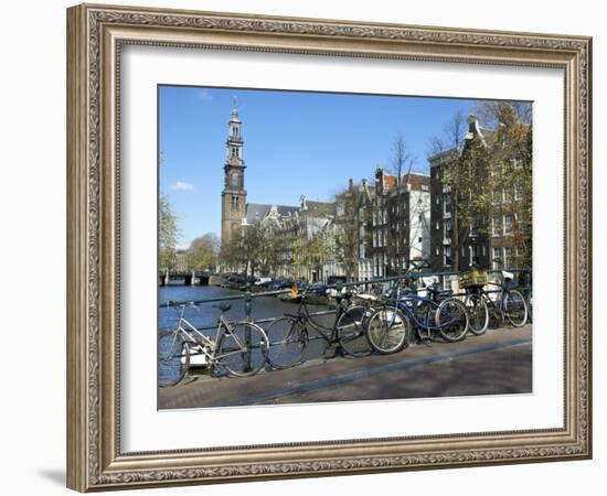 Westerkerk, Prinsengracht, Amsterdam, South Holland, Netherlands-Lisa S. Engelbrecht-Framed Photographic Print