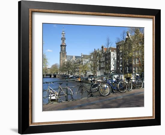 Westerkerk, Prinsengracht, Amsterdam, South Holland, Netherlands-Lisa S. Engelbrecht-Framed Photographic Print