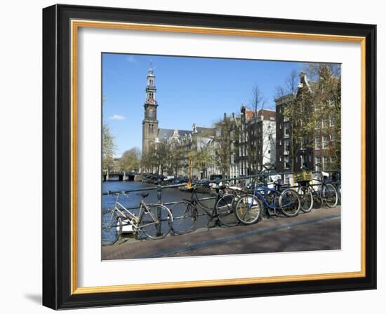 Westerkerk, Prinsengracht, Amsterdam, South Holland, Netherlands-Lisa S. Engelbrecht-Framed Photographic Print