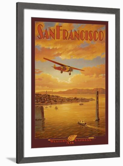 Western Air Express, San Francisco, California-Kerne Erickson-Framed Art Print