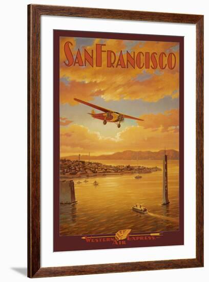 Western Air Express, San Francisco, California-Kerne Erickson-Framed Art Print