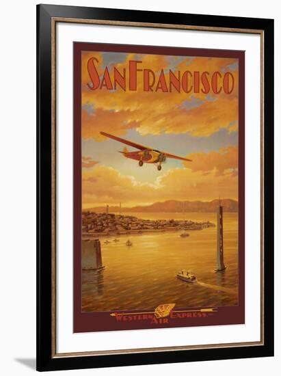 Western Air Express, San Francisco, California-Kerne Erickson-Framed Art Print