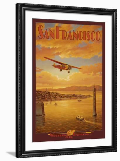 Western Air Express, San Francisco, California-Kerne Erickson-Framed Art Print