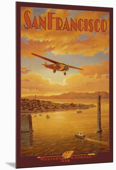 Western Air Express, San Francisco, California-Kerne Erickson-Mounted Art Print