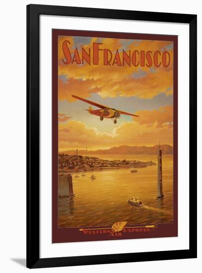 Western Air Express, San Francisco, California-Kerne Erickson-Framed Art Print