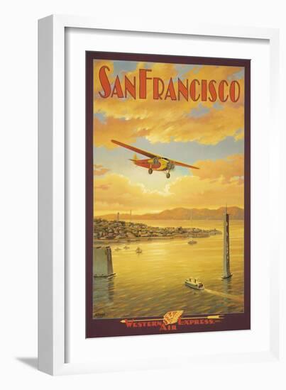 Western Air Express, San Francisco, California-Kerne Erickson-Framed Art Print