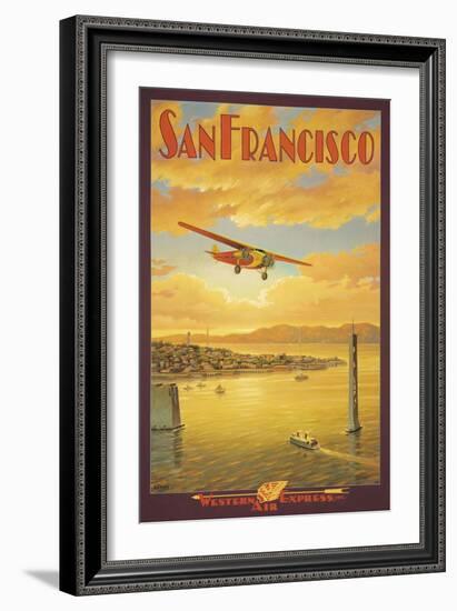 Western Air Express, San Francisco, California-Kerne Erickson-Framed Art Print