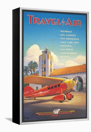 Western Air Express-Kerne Erickson-Framed Stretched Canvas