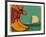 Western Background With Cowboy Shoes And Desert Landscape On Old Paper-GeraKTV-Framed Art Print