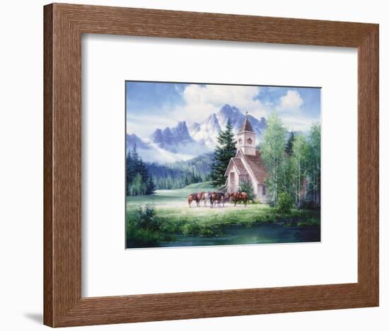 Western Church-unknown Sorenson-Framed Art Print