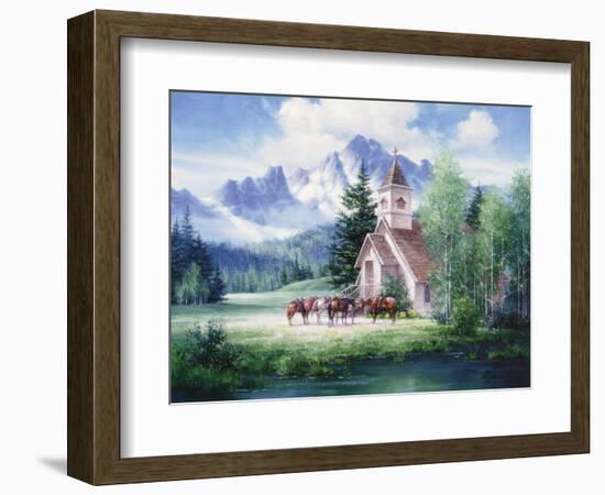 Western Church-unknown Sorenson-Framed Art Print