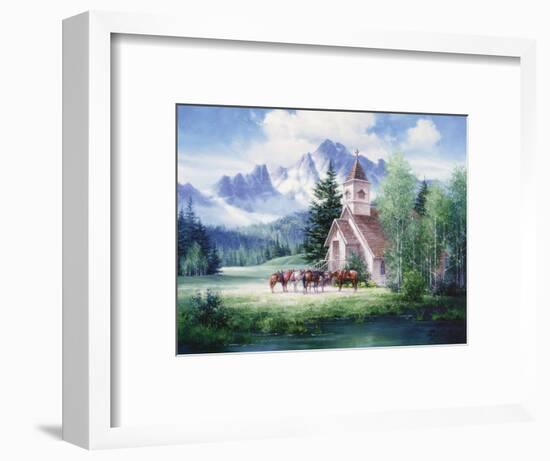 Western Church-unknown Sorenson-Framed Art Print