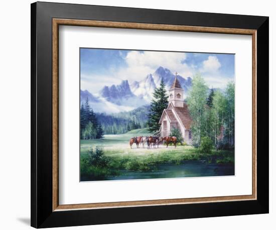 Western Church-unknown Sorenson-Framed Art Print