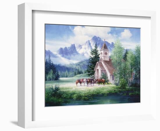 Western Church-unknown Sorenson-Framed Art Print